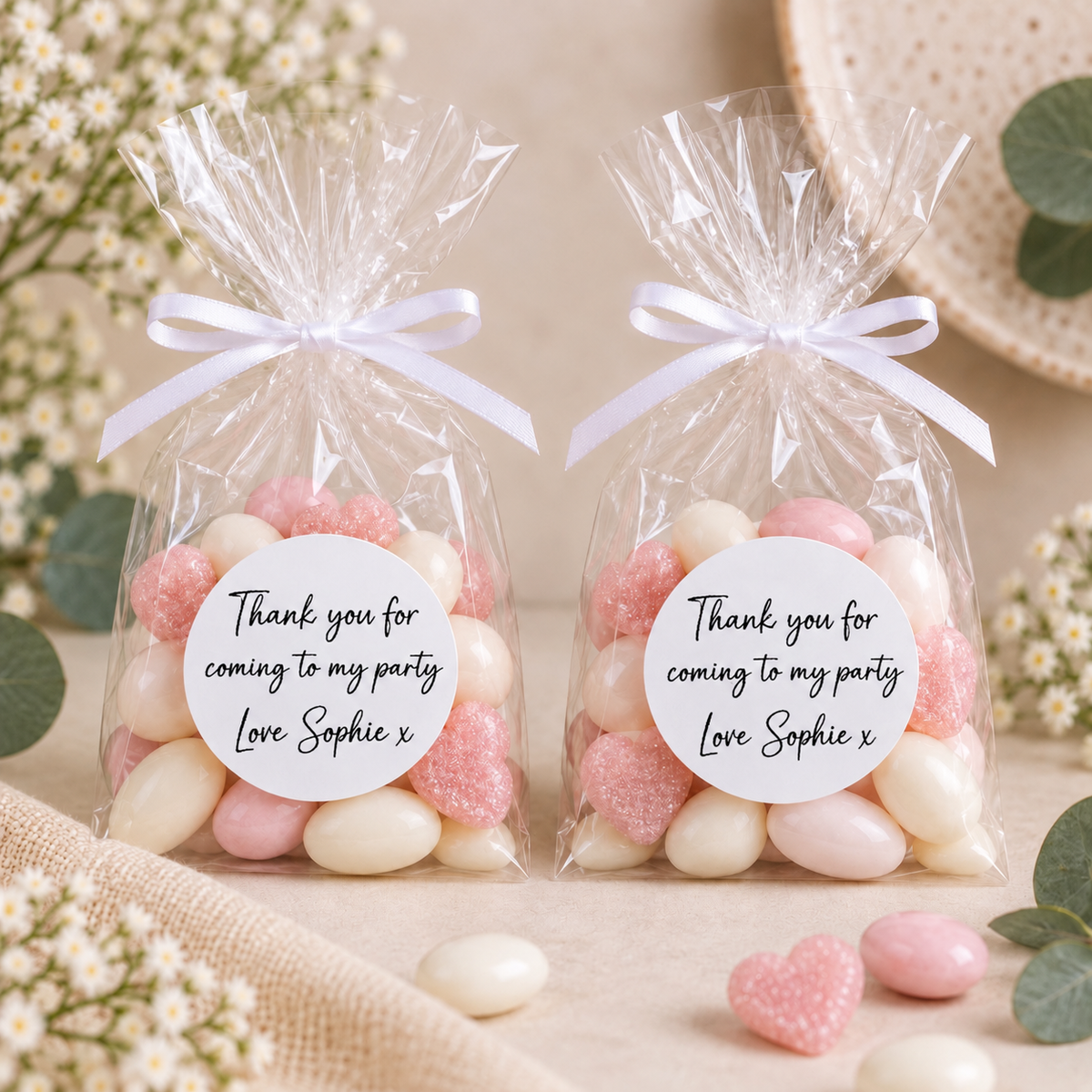 Personalised DIY Kit Birthday Party Sweet Favour Bags