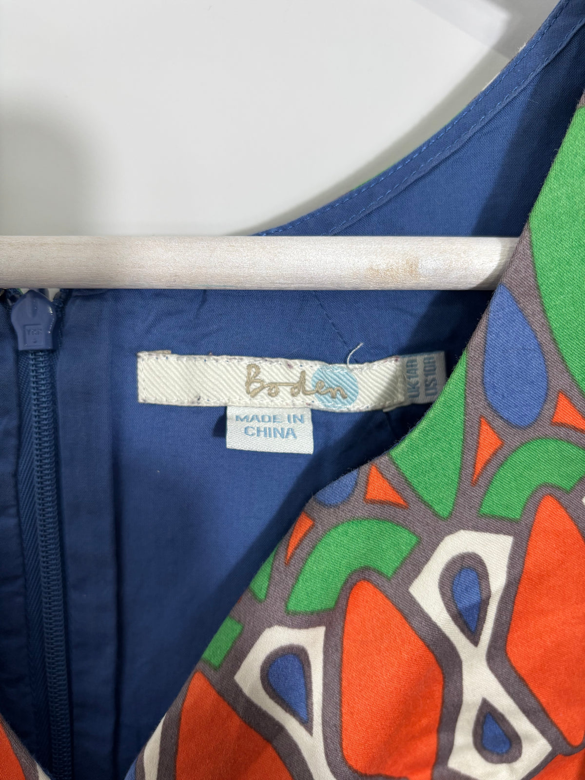 Boden Geometric Print Dress Size 14