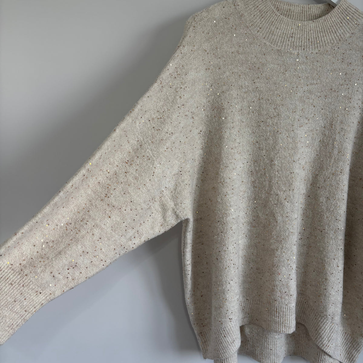 George Cream Jumper with Sequin Embellishment Size XL 20-22