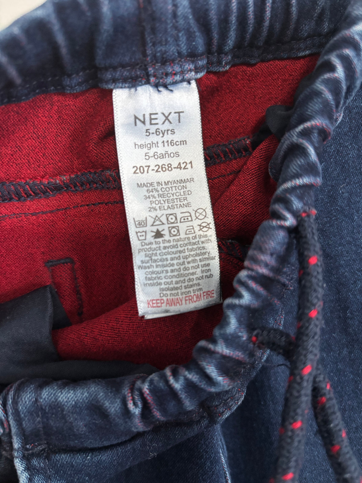 Next Stretch Jeans Dark Denim Age 5-6 Years