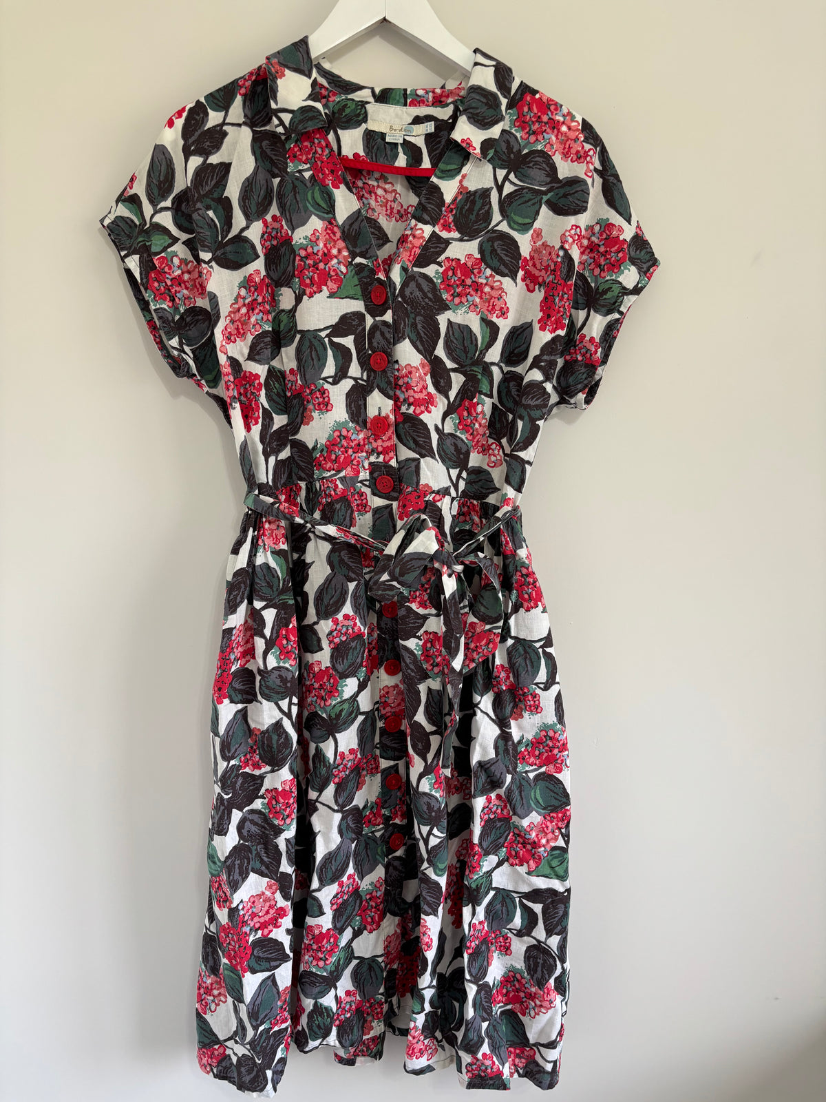 Boden floral shirt dress UK 14 Long