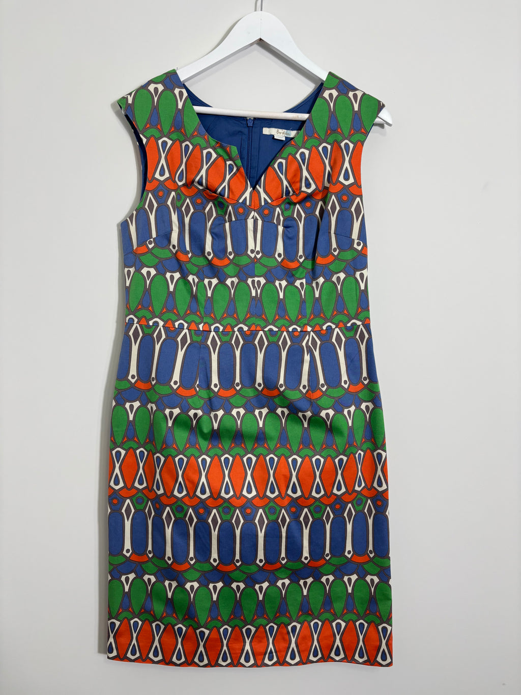 Boden Geometric Print Dress Size 14
