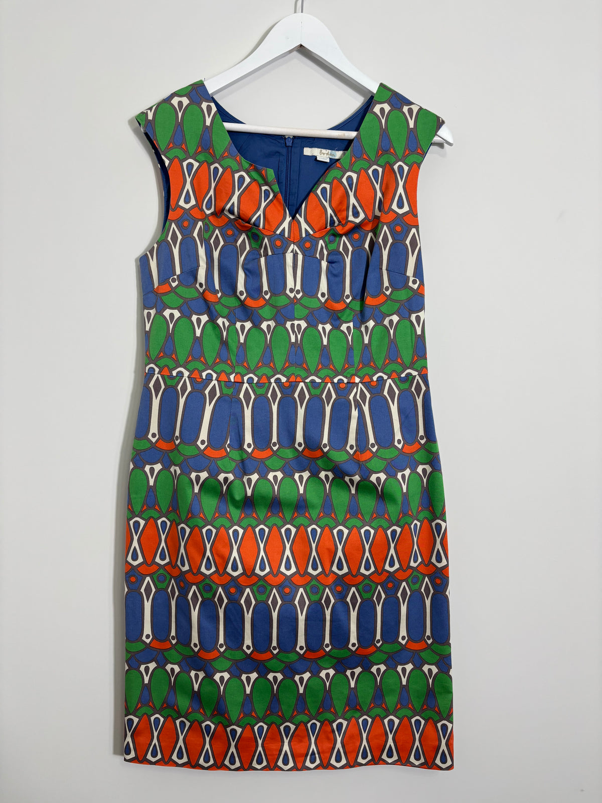 Boden Geometric Print Dress Size 14