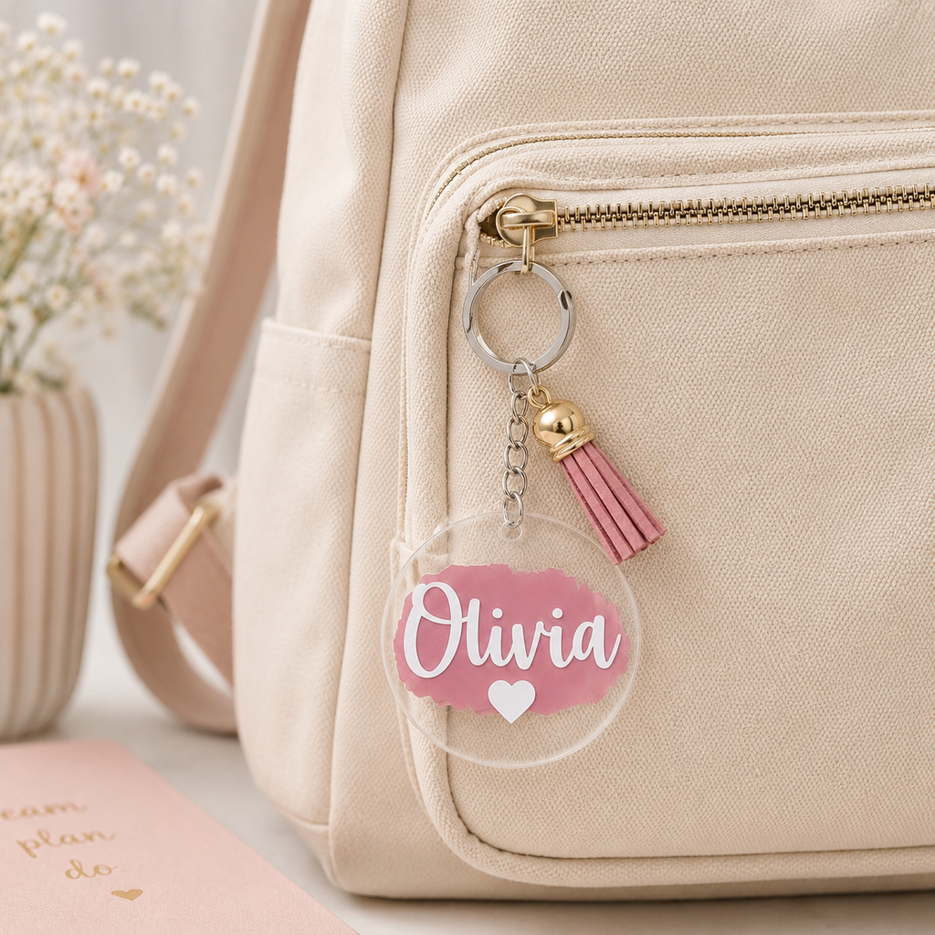Personalised Keyring with Tassel