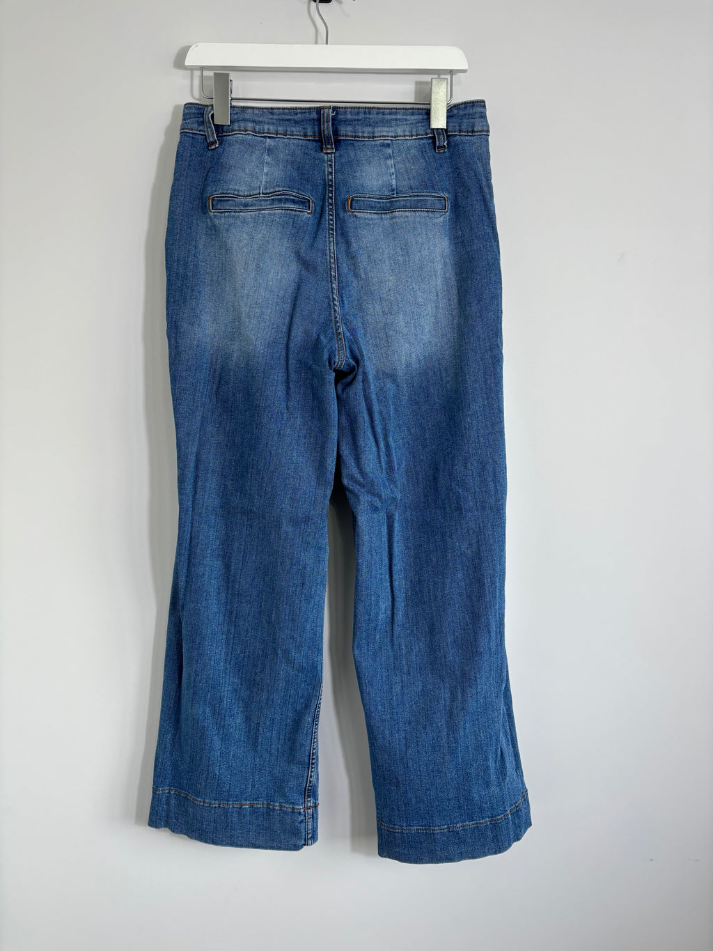 b.young BYKOMMA Wide Leg Jeans Blue Denim Size 30 UK 12