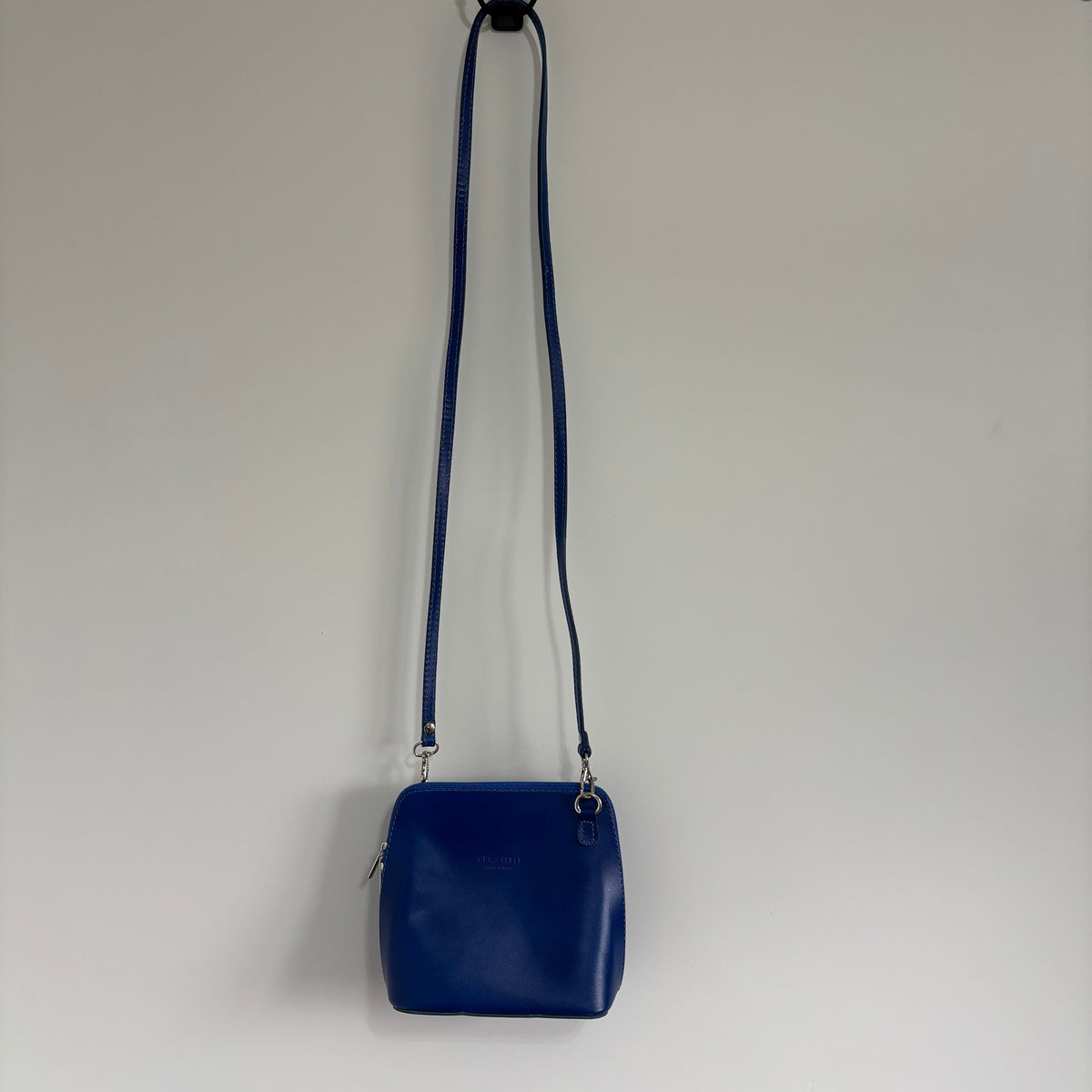 Vera Pelle Blue Leather Bag