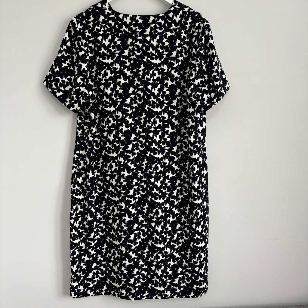 M&S Collection Black & White Dress Size 16 never worn