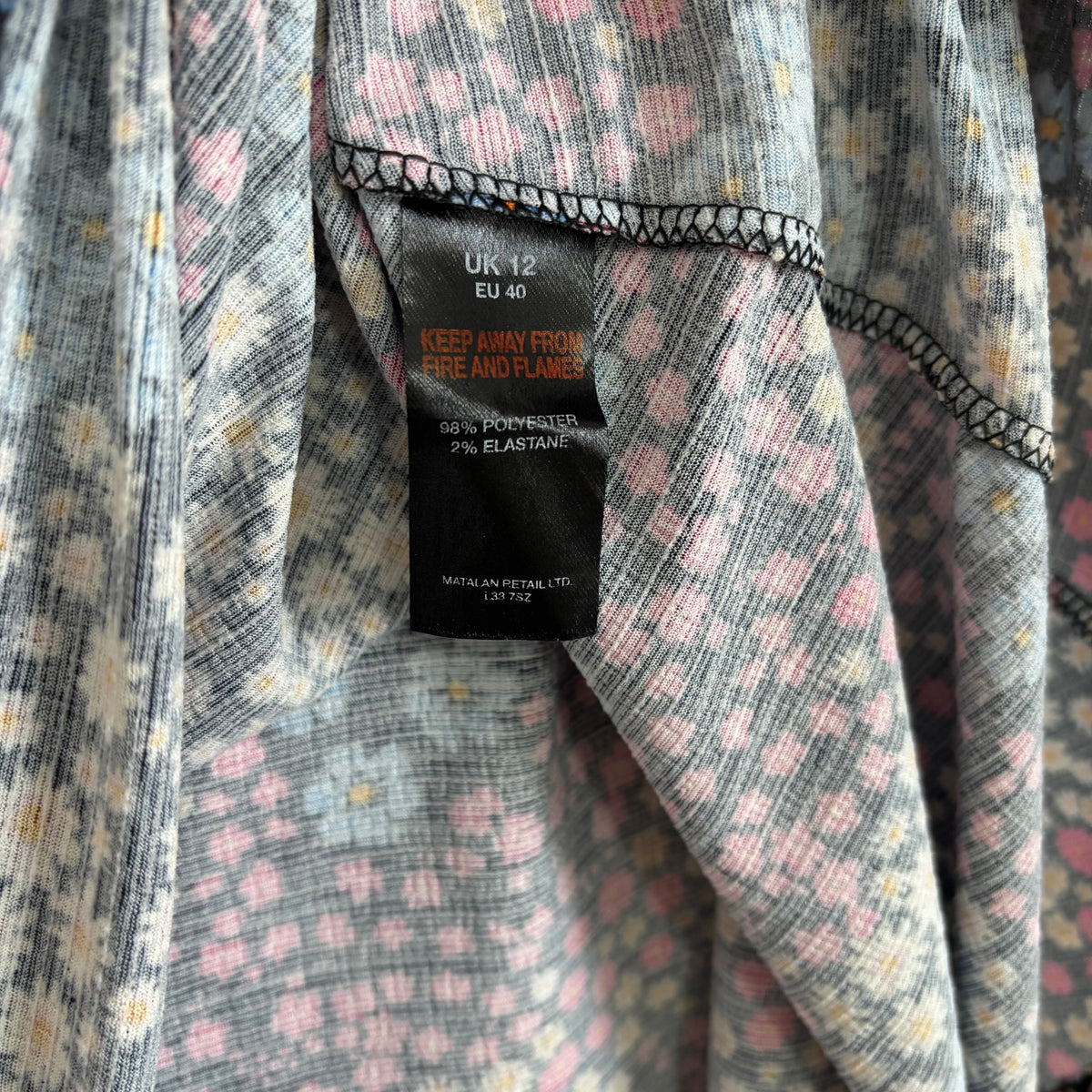 Matalan Papaya Floral Maxi Skirt Size 12