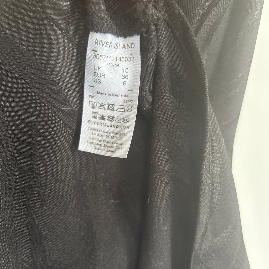 River Island Black Maxi Skirt Size 10