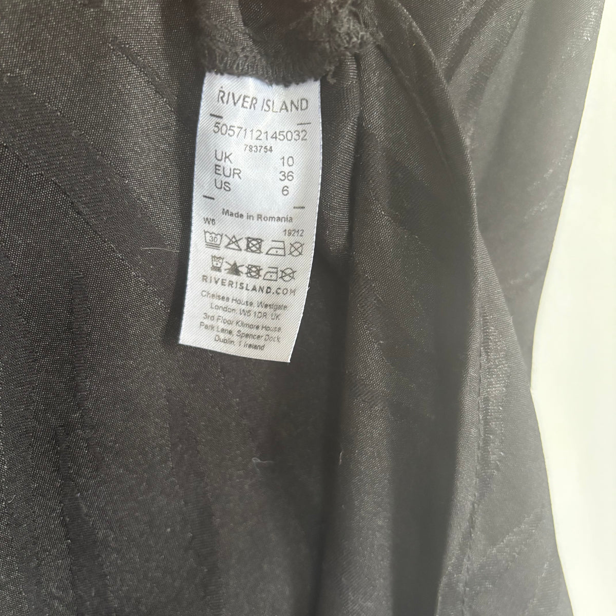 River Island Black Maxi Skirt Size 10