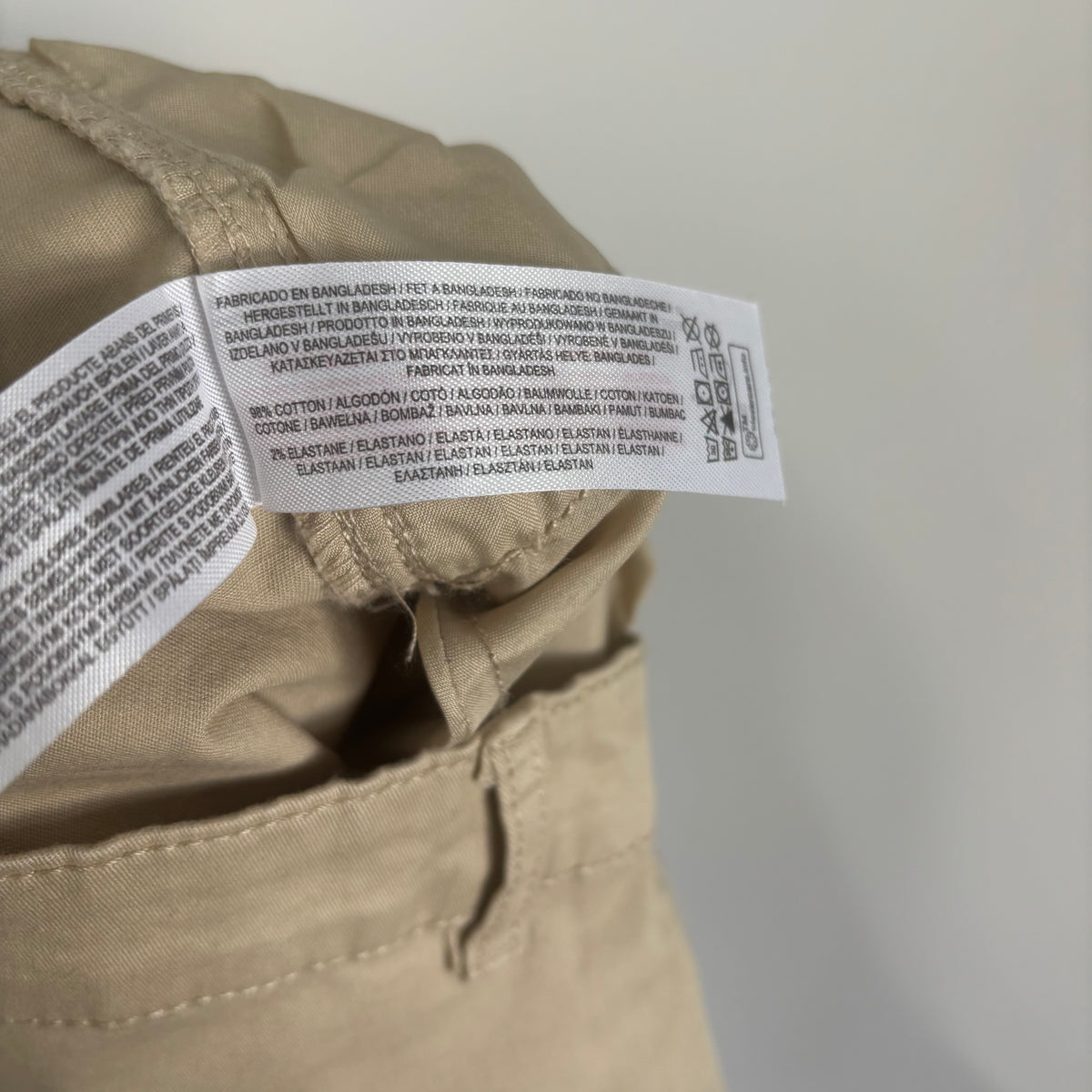 Primark Boys Beige Chino Shorts Age 7-8 Years