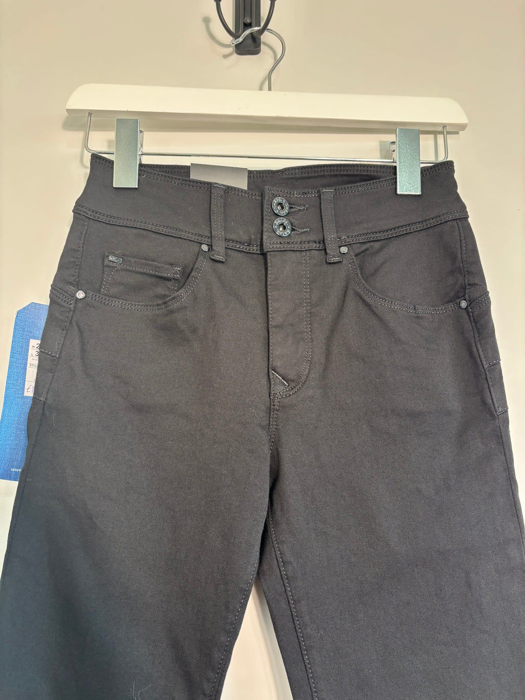 Salsa Push In Secret High Waisted Black Jeans W28 L32 UK 8
