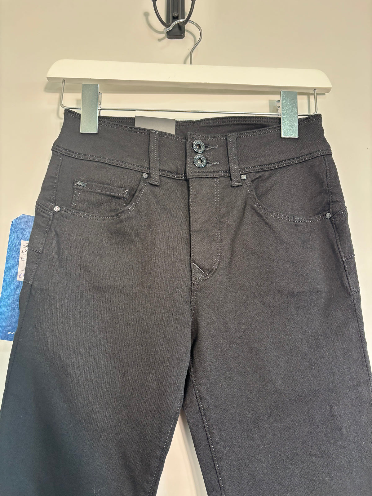 Salsa Push In Secret High Waisted Black Jeans W28 L32 UK 8