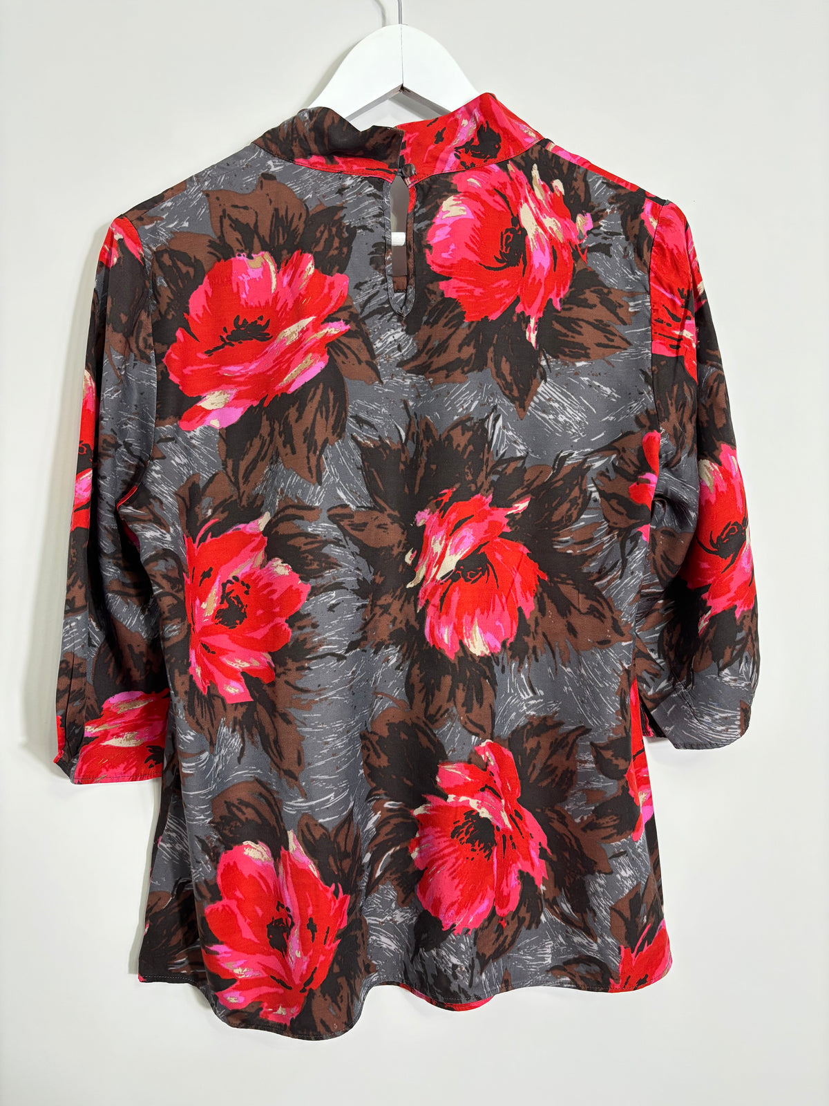 Boden Silk Blend Floral Blouse Size 14
