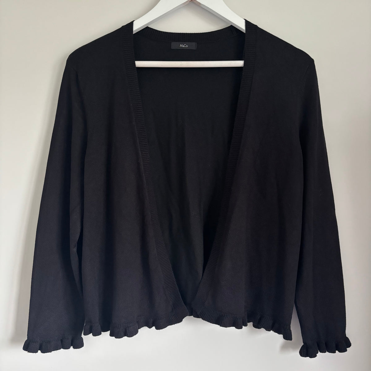 M&Co Black Cardigan Size 12