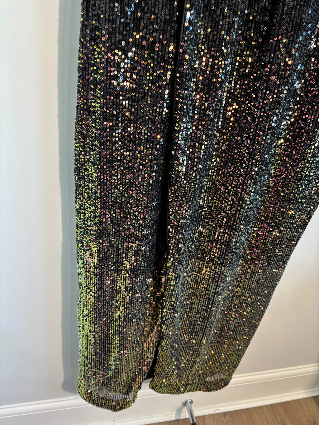 V by Very Black Sequin Ombre Maxi Dress – Size 18