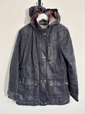M&S Indigo Collection Navy Hooded Utility Parka Jacket Size 10