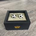 Harvey Makin Boxed football themed cufflinks