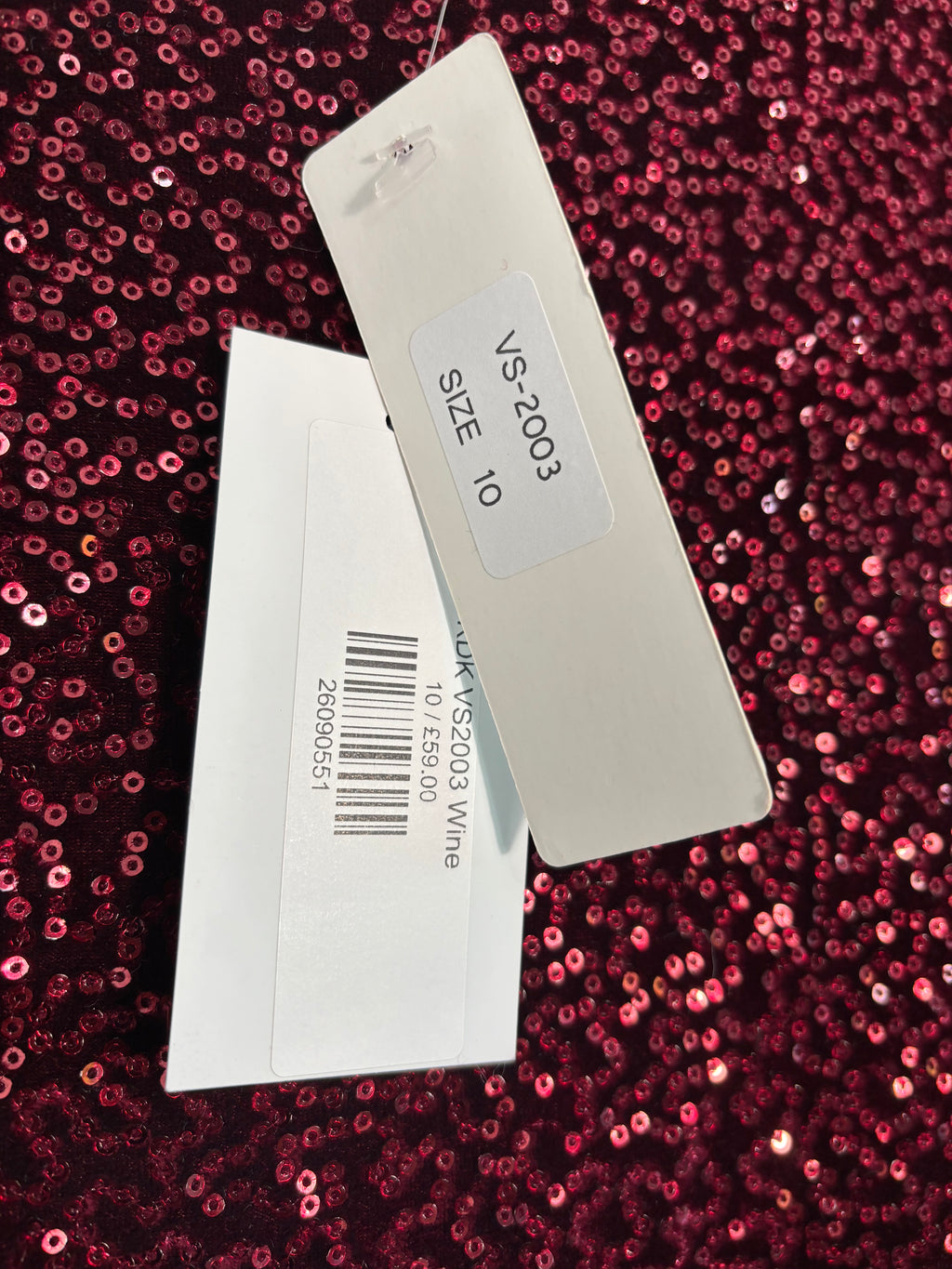 KDK London Wine Sequin Dress Size 10 – BNWT RRP £59