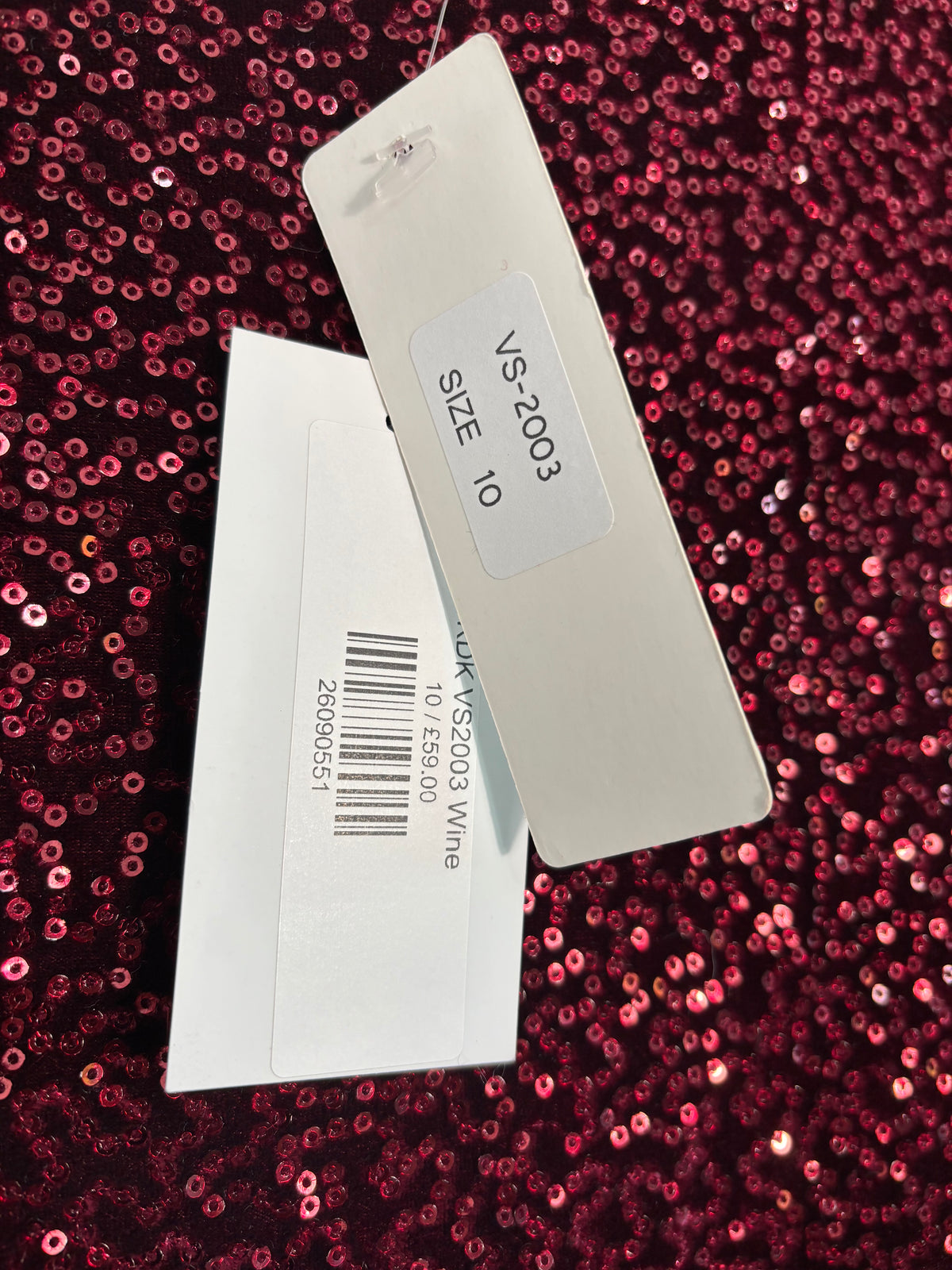 KDK London Wine Sequin Dress Size 10 – BNWT RRP £59
