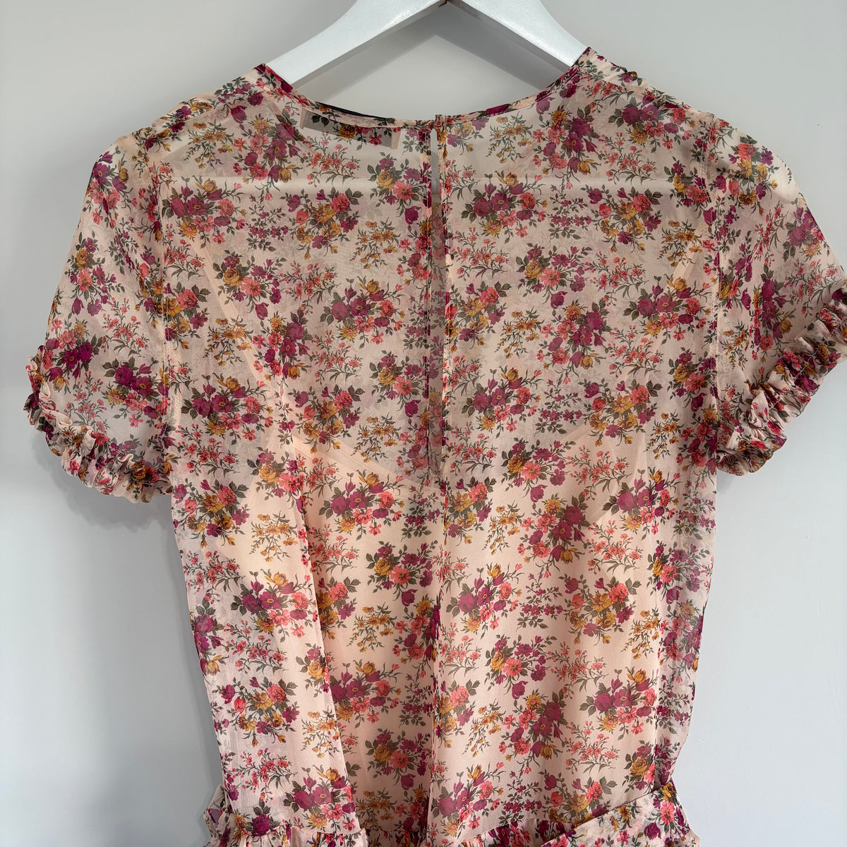 Twinset Milano Floral Ruffle Dress Size 38 UK 6
