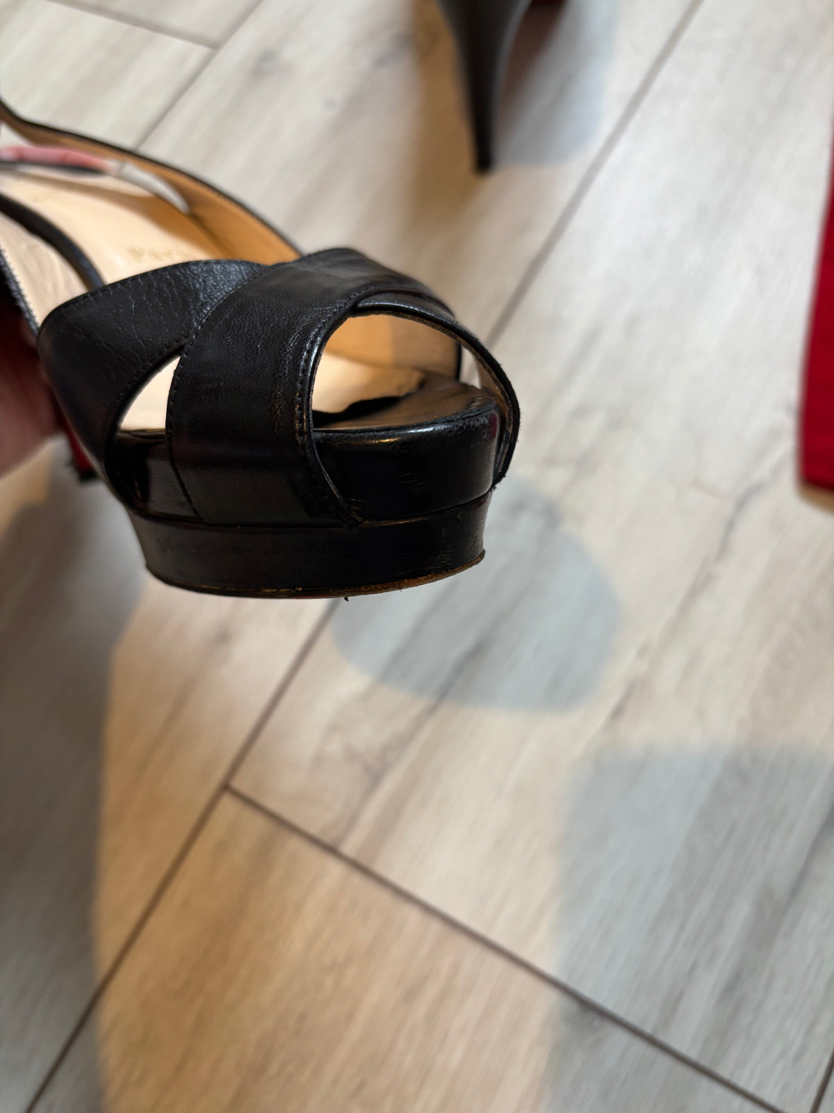 Christian Louboutin Black Slingback Heels EU 37.5 UK 4.5