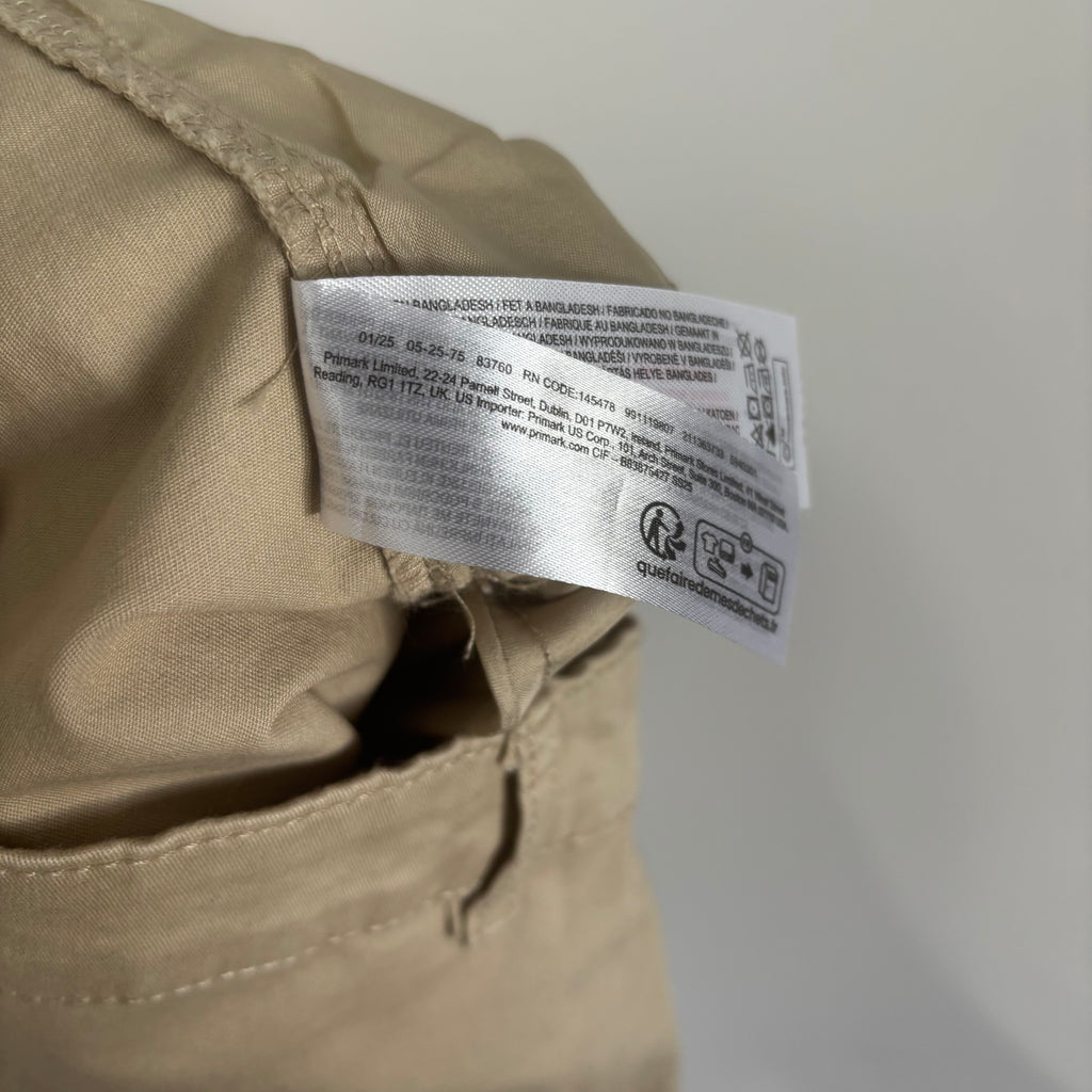 Primark Boys Beige Chino Shorts Age 7-8 Years