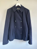Musto Women’s Navy Wool Blend Double Breasted Peacoat Jacket UK 18