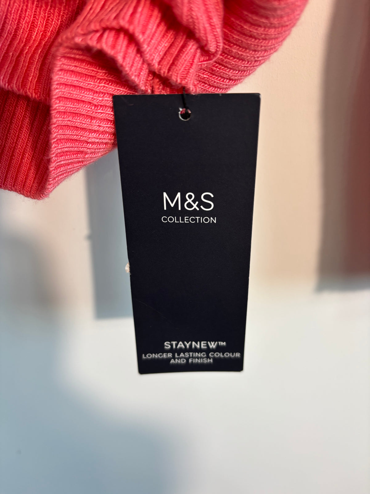 M&S Collection Watermelon Ribbed Roll Neck Jumper Size 22 BNWT