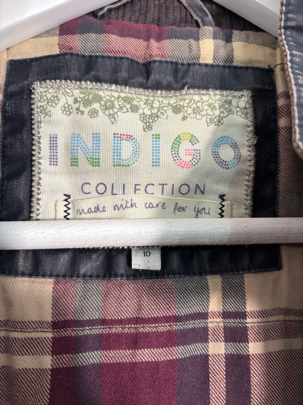 M&S Indigo Collection Navy Hooded Utility Parka Jacket Size 10