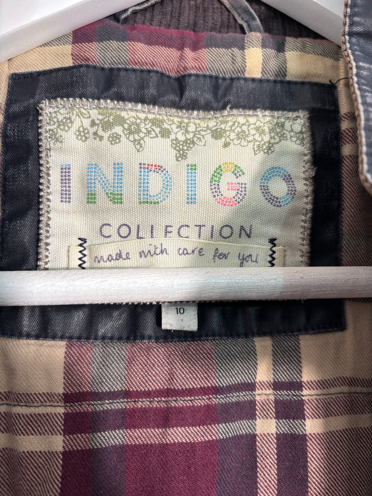 M&S Indigo Collection Navy Hooded Utility Parka Jacket Size 10