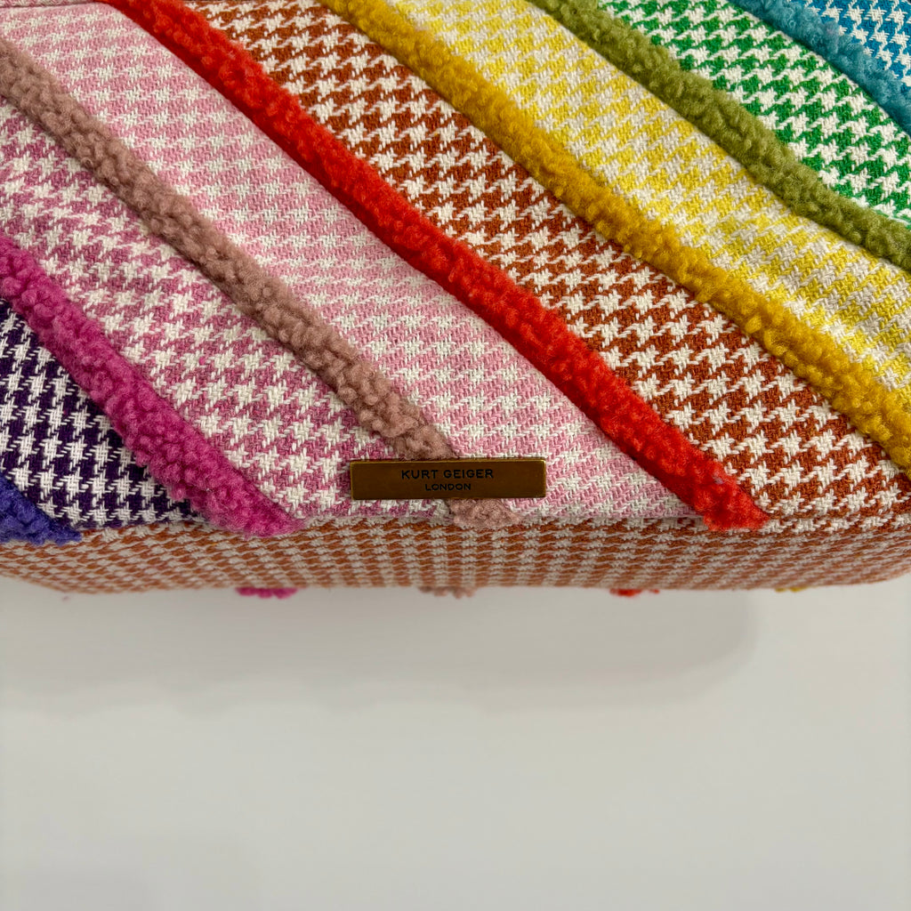 Kurt Geiger Large Kensington Rainbow Houndstooth Shoulder Bag