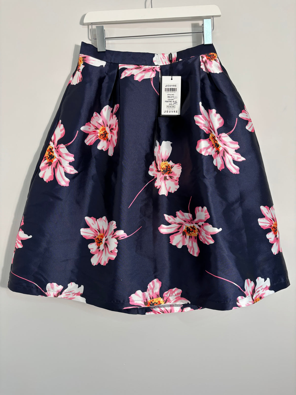 Jeuvre Navy Floral Full Skirt Size 16 / XXL – BNWT