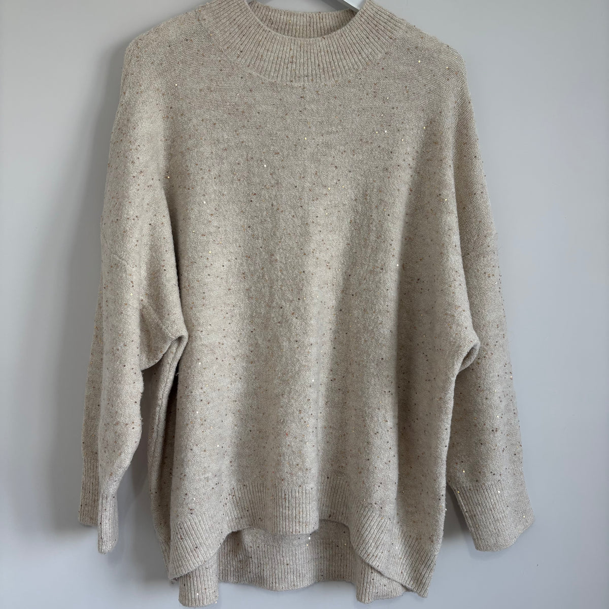 George Cream Jumper with Sequin Embellishment Size XL 20-22