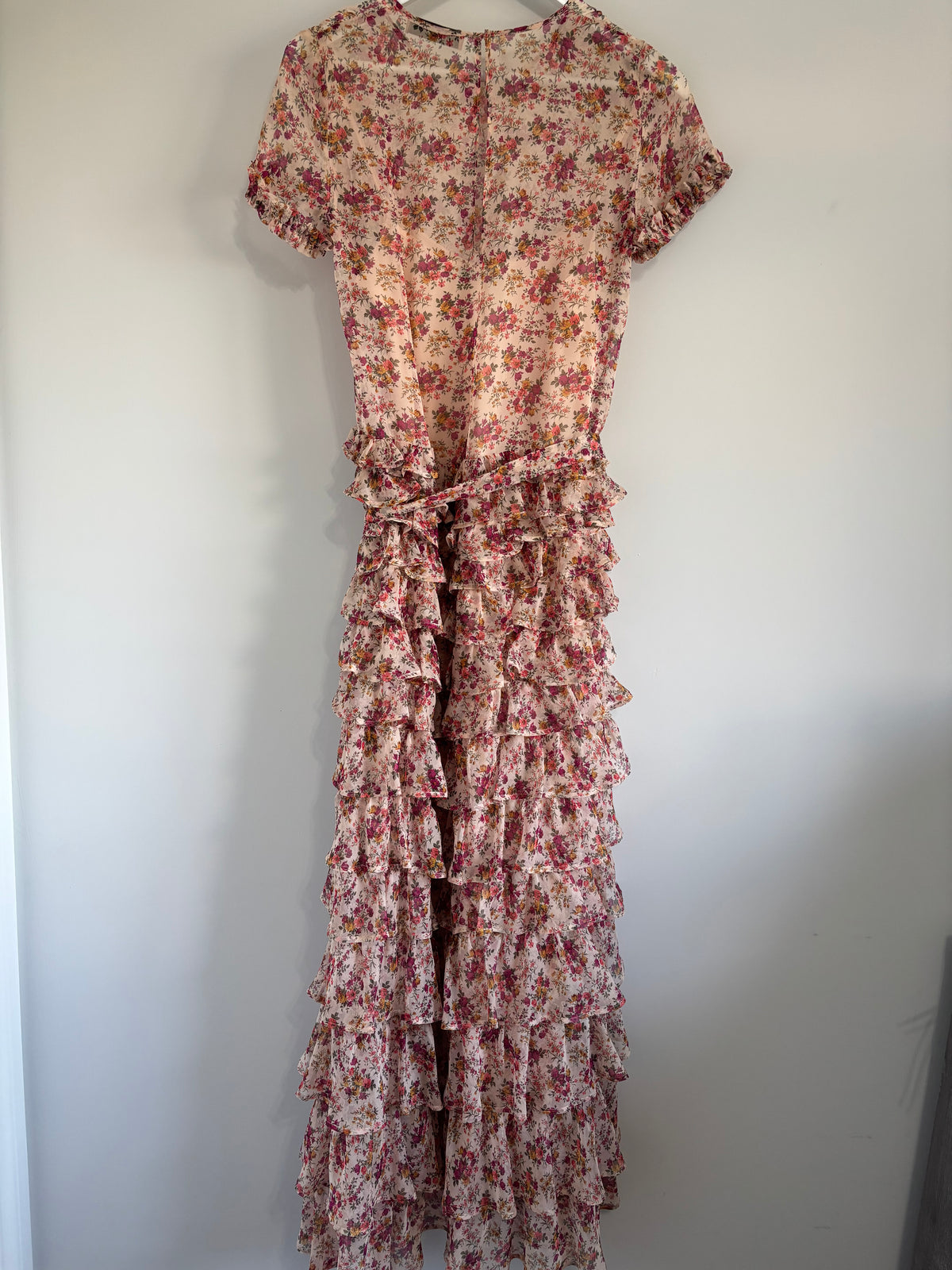 Twinset Milano Floral Ruffle Dress Size 38 UK 6