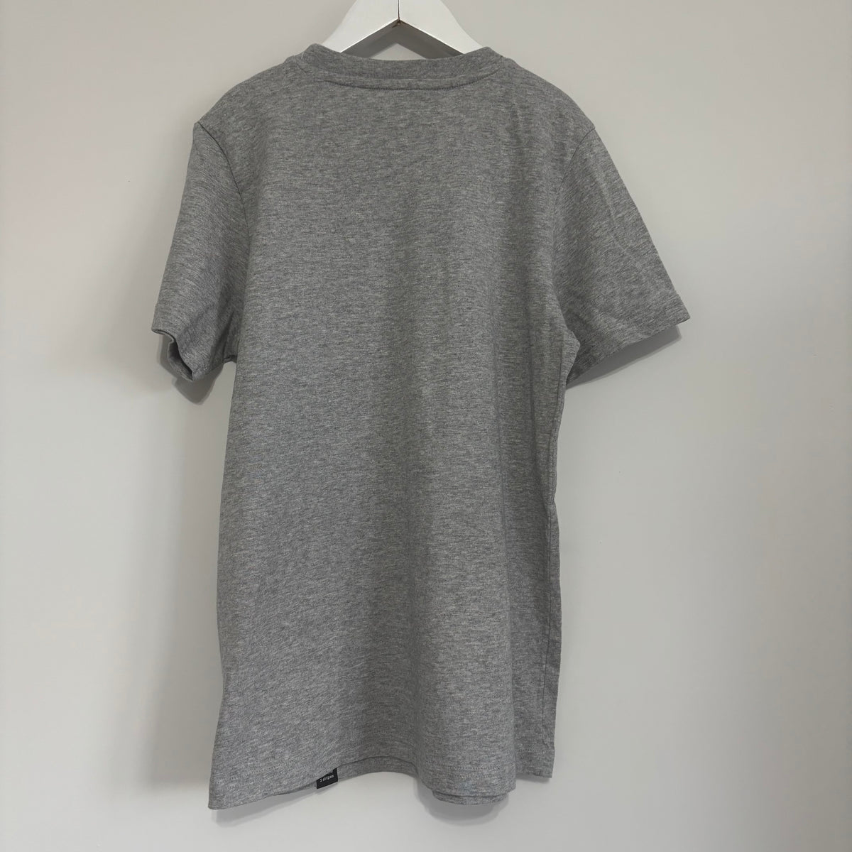 Adidas Three Stripe Life Grey T-Shirt Age 11-12 Years