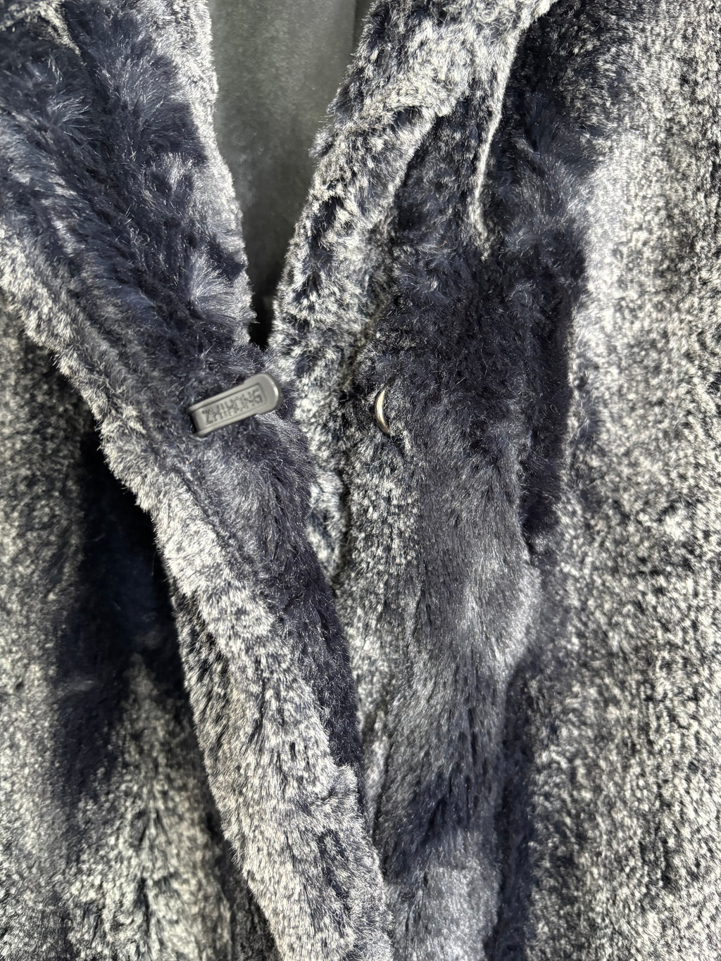 Roman Originals Black Faux Fur Longline Coat Luxury Winter Jacket Size Medium