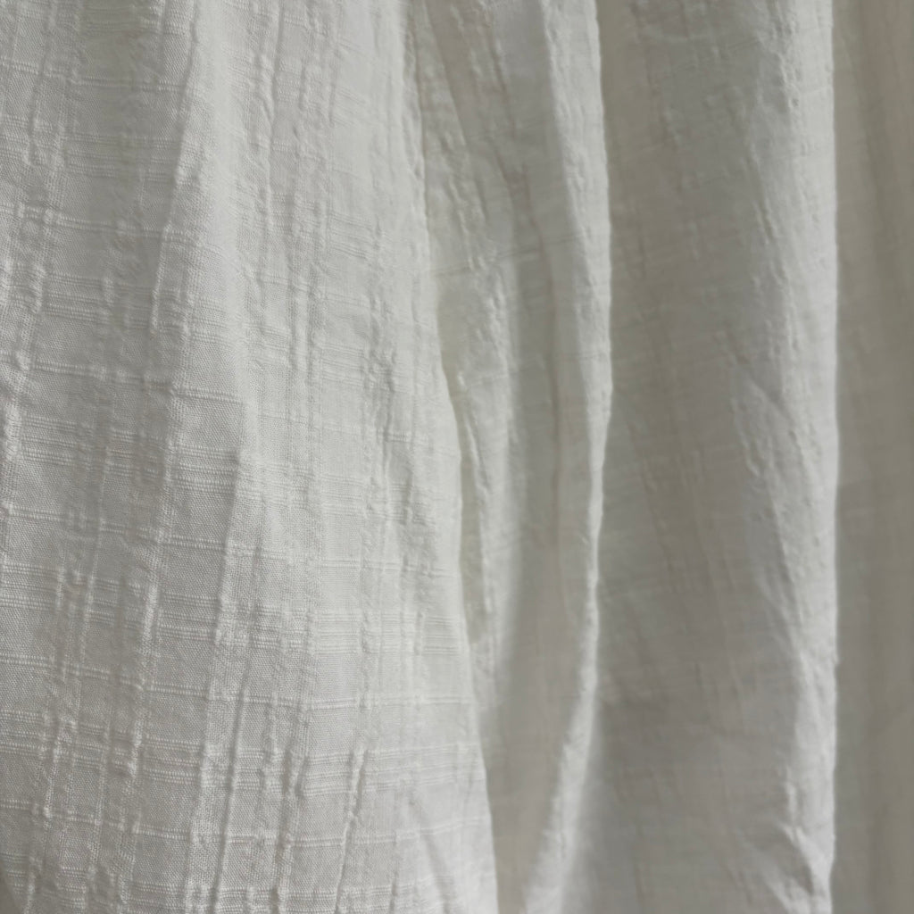 Bershka White Textured Balloon Trousers – Size Large (Approx 12-14)