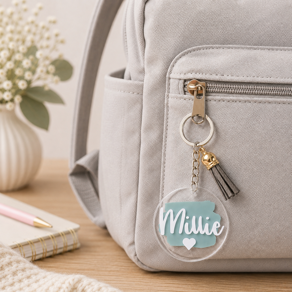 Personalised Keyring with Tassel