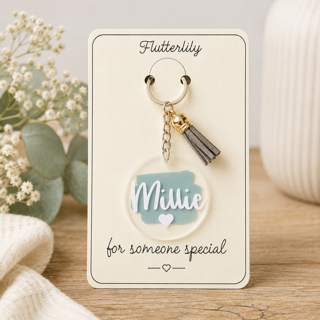Personalised Keyring with Tassel