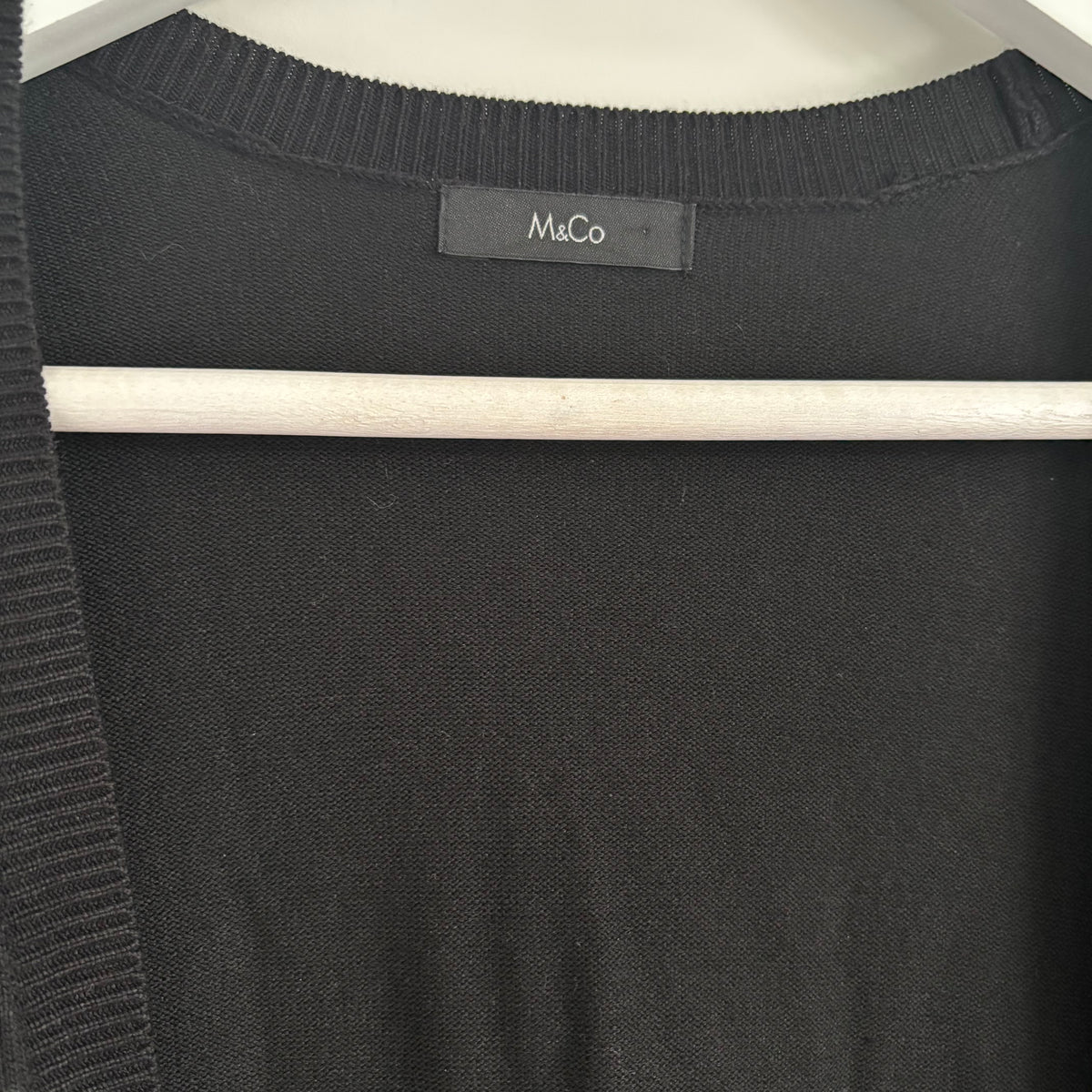 M&Co Black Cardigan Size 12
