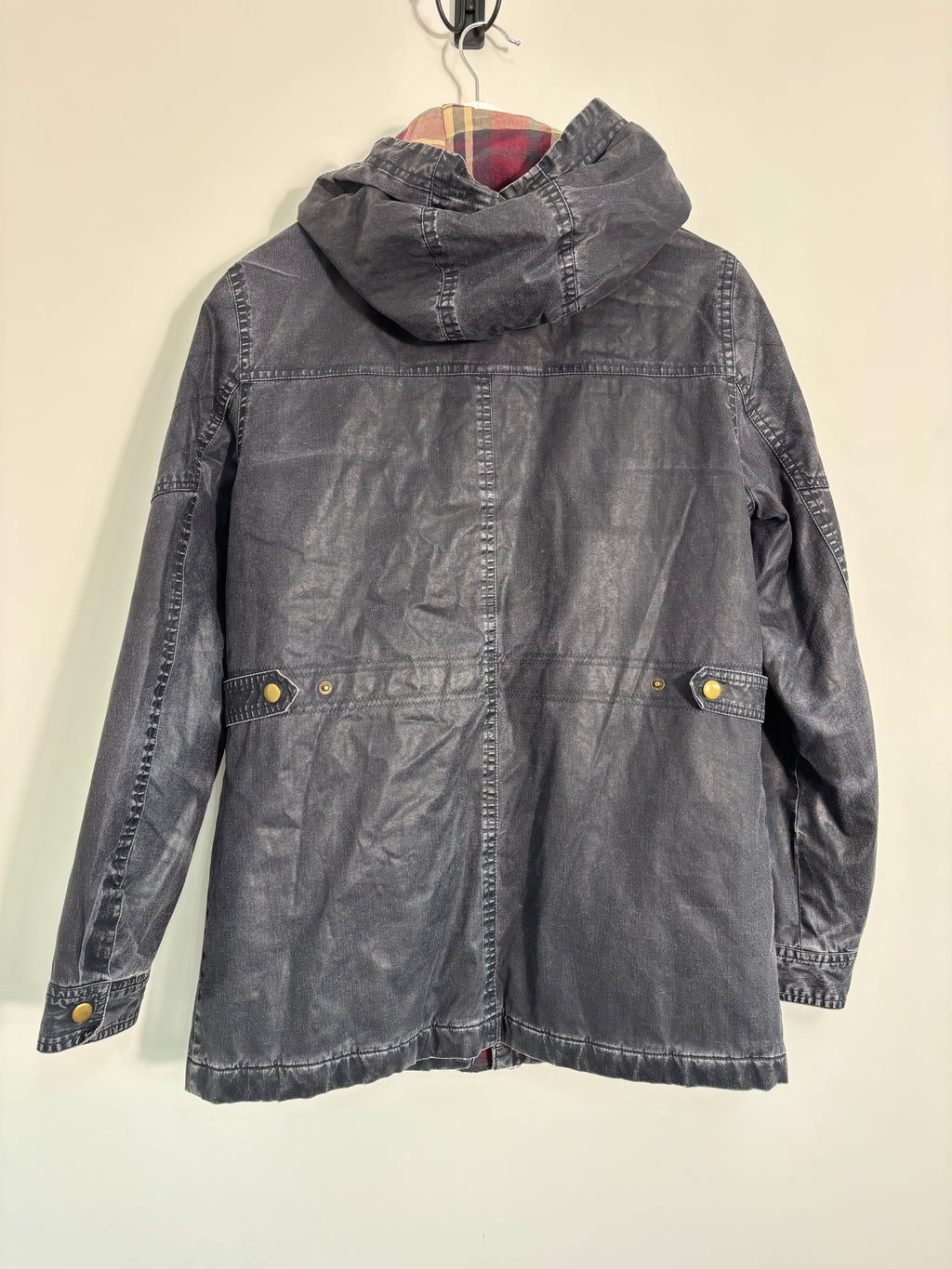 M&S Indigo Collection Navy Hooded Utility Parka Jacket Size 10