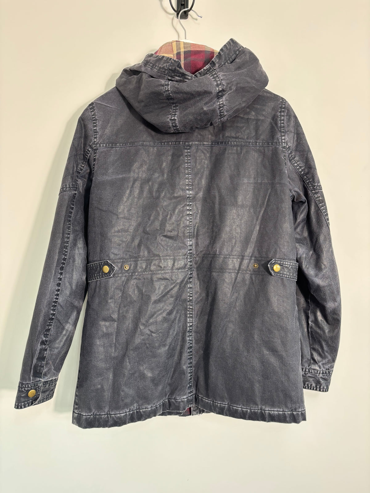 M&S Indigo Collection Navy Hooded Utility Parka Jacket Size 10