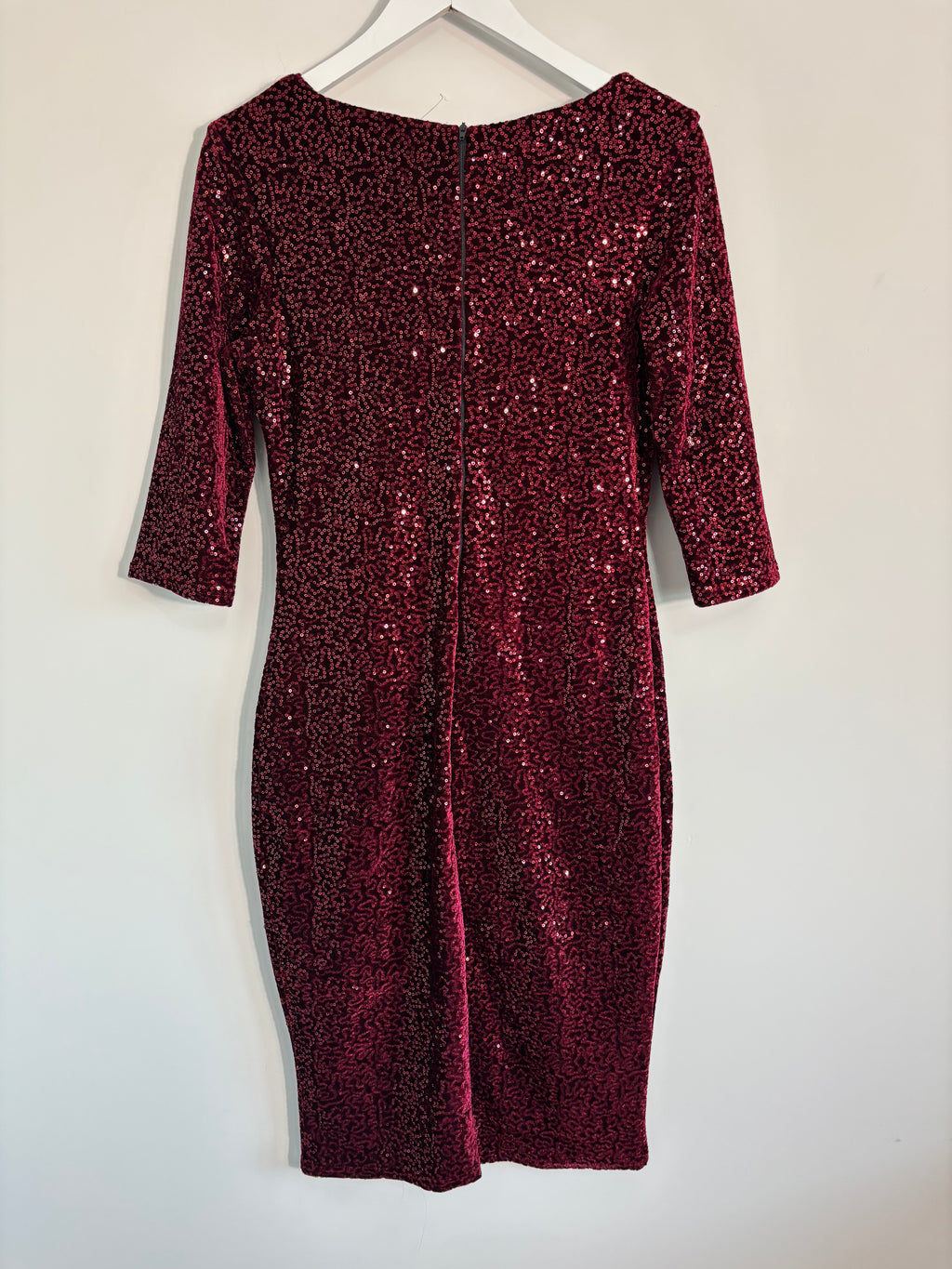KDK London Wine Sequin Dress Size 10 – BNWT RRP £59