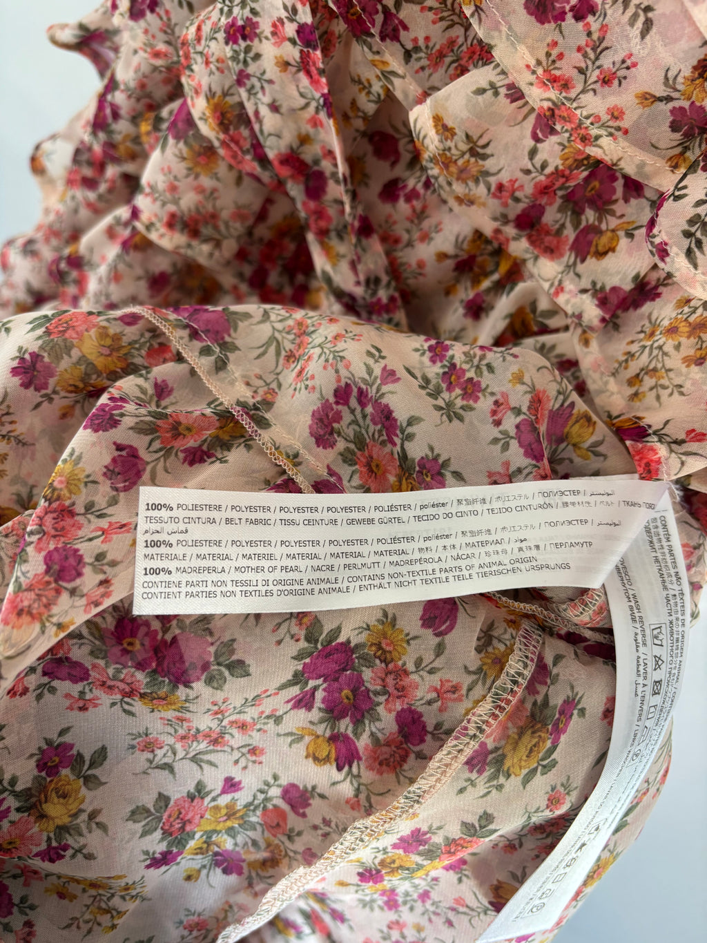 Twinset Milano Floral Ruffle Dress Size 38 UK 6