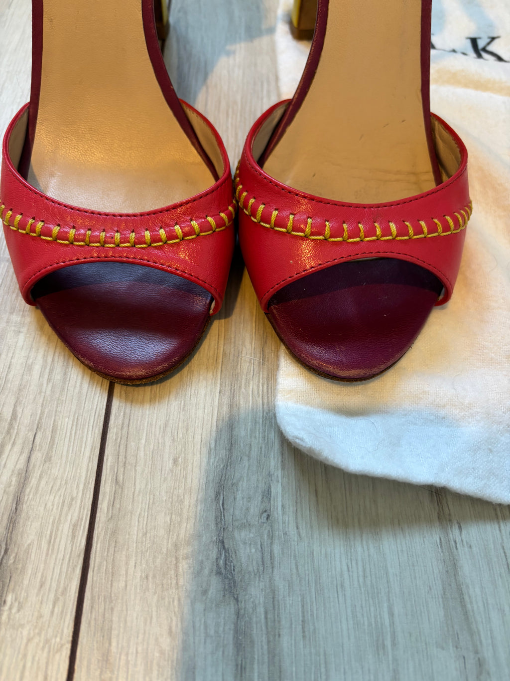 L.K Bennett Leather Colour Block Heels UK 4 EU 37