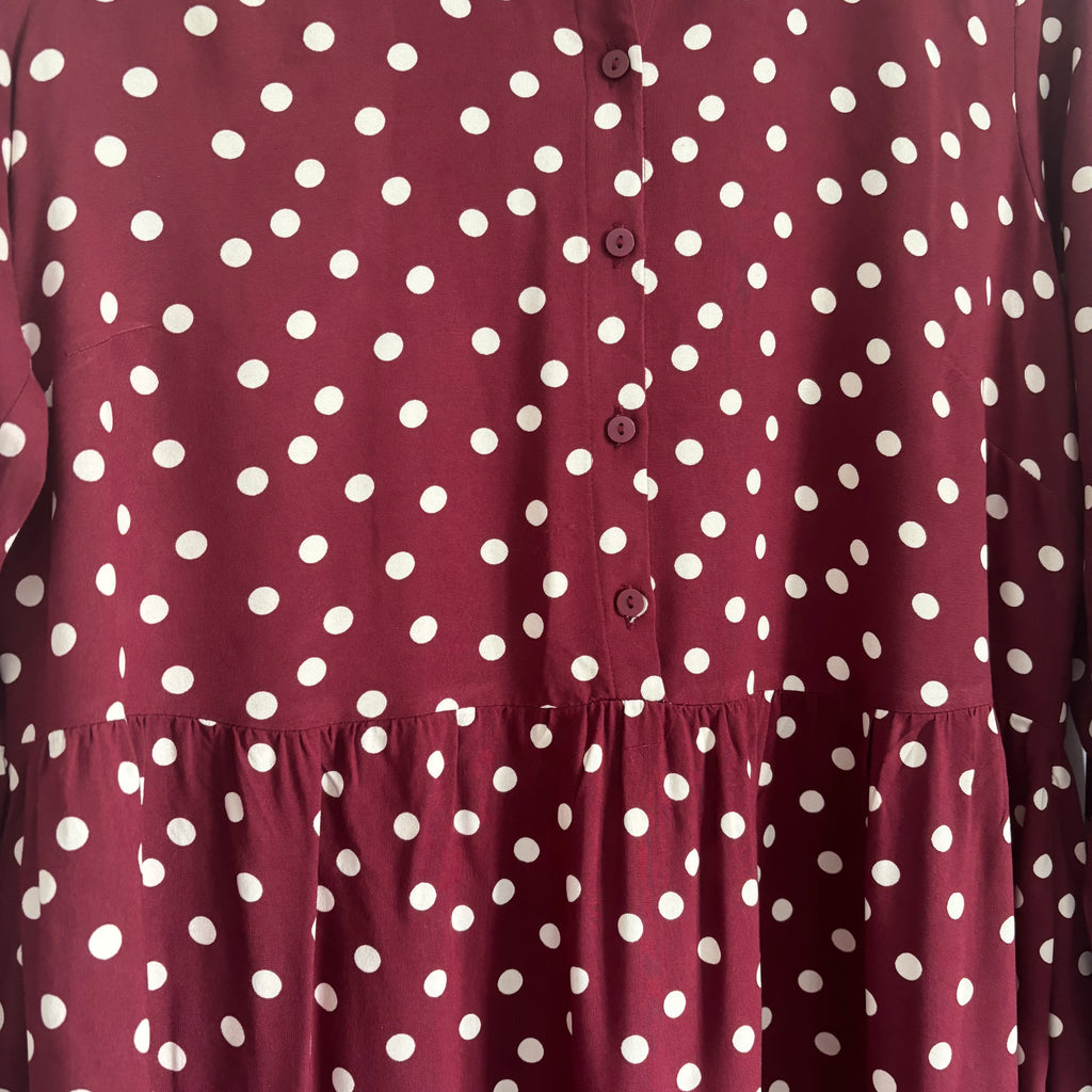 Matalan Papaya Spotty Shirt Dress Size 12