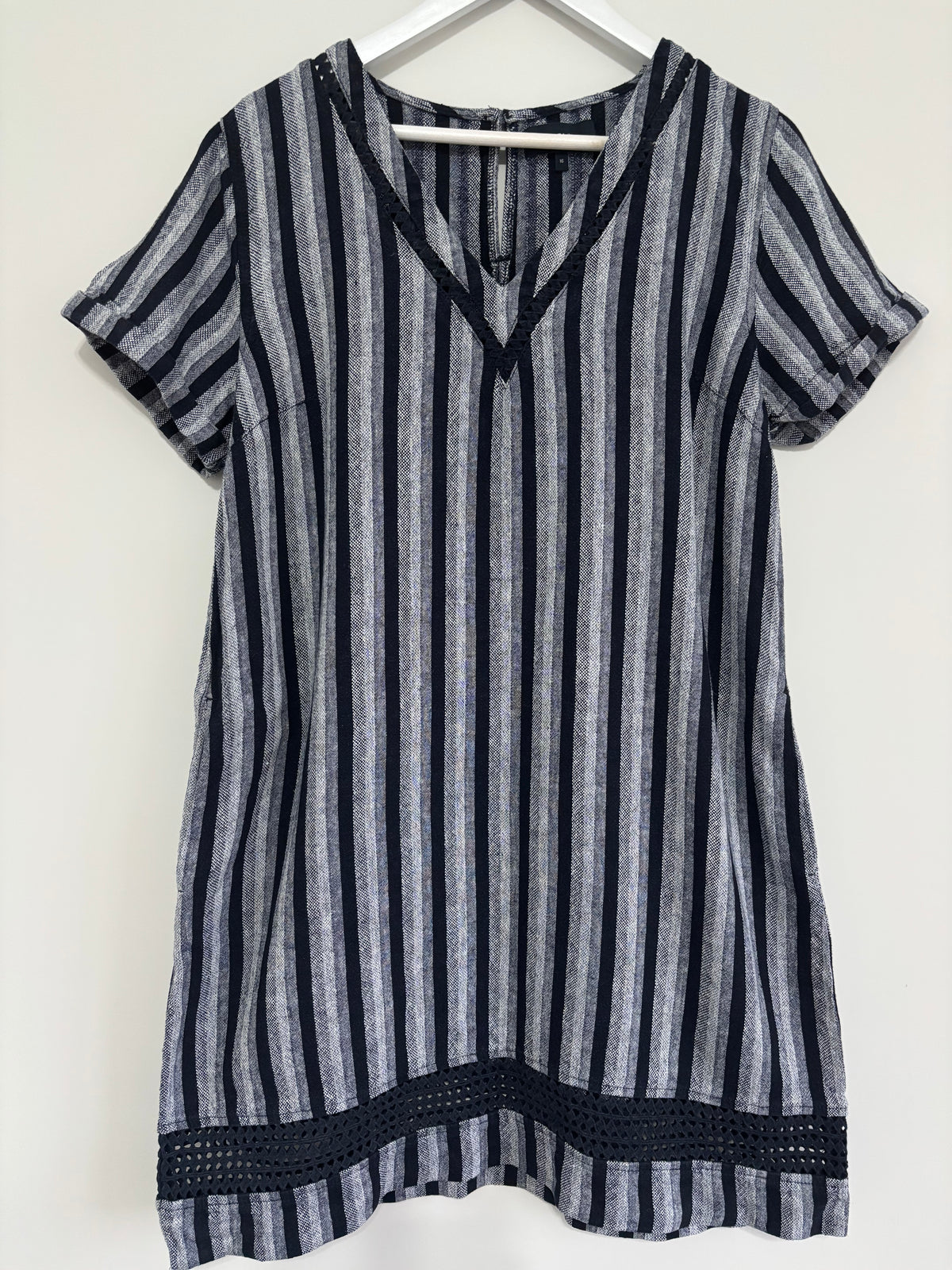 Next Linen Blend Dress Size 16