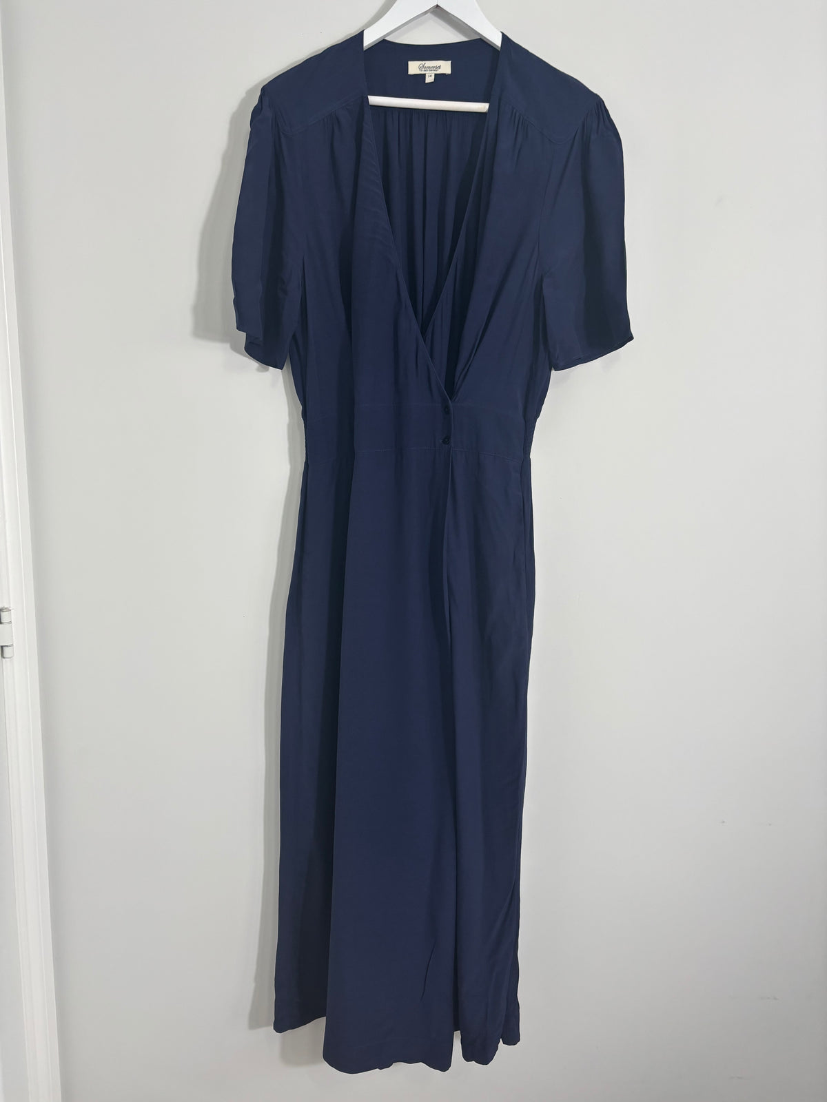 Somerset by Alice Temperley Navy Wide Leg Jumpsuit – Size 14